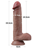 7.5'' Dual Layered Silicone Cock - LV411042