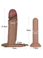 LoveToy Ingen 10'' Enhanced Set L/XL/2XL İçi Boş Kemerli Penis 23.4 cm - LV415011B