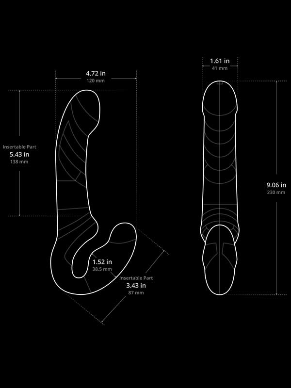 LUSH Lapis Strapless Strap-on App Controlled - LVSLP