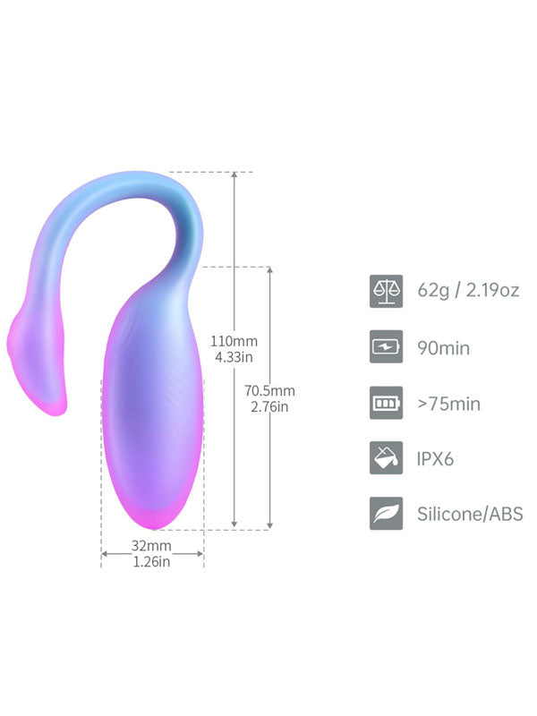 Magic Flamingo Max Telefon Kontrollü Giyilebilir Vibratör Mavi - SMV45B