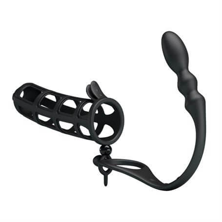Anal Tıkaçlı Penis Kılıfı - B1239