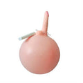 16 cm Realistik Titreşimli İnflatable Pilates Toplu Vibratör Penis - BDM1112