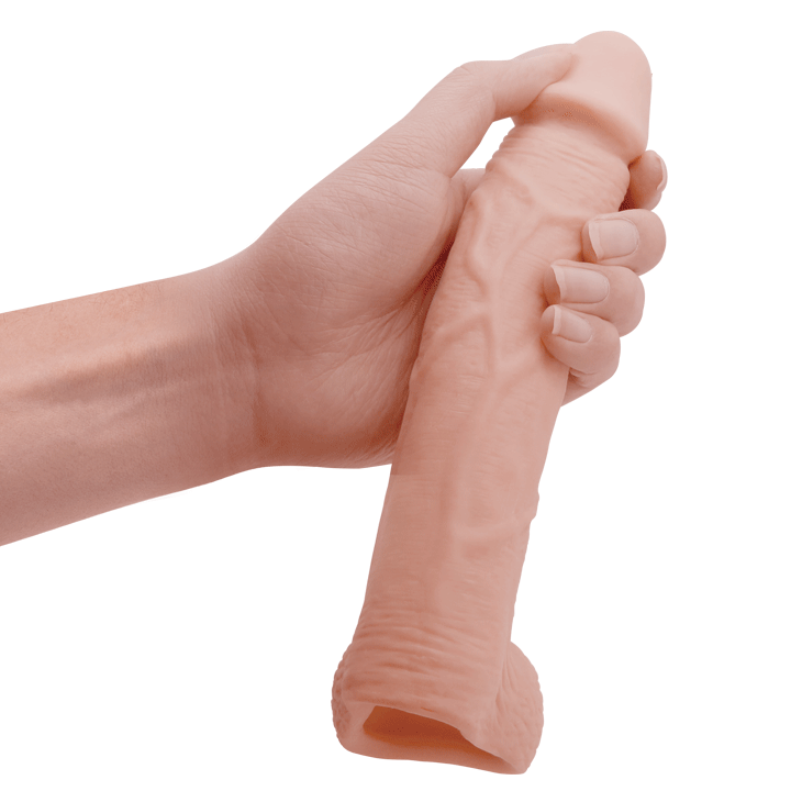 4.2 cm Dolgulu 21 Cm Realistik Penis Kılıfı - CA-BDM6238