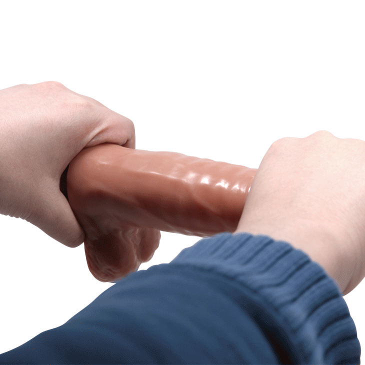 Yeni Nesil Çift Katmanlı 18,5 cm Realistik Titreşimli Vibratör Penis - BDM8101