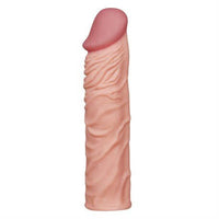 Nature Extender 5 cm Dolgulu Premium Ten Rengi Silikon Penis Kılıfı - LV1052F