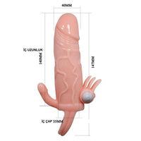 %10 İndirim – Anal Vajinal Klitoral Uyarıcılı Titreşimli Penis Kılıfı - CA-B1207