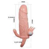 [DEV İNDİRİM] %45 İndirim – Anal Vajinal Klitoral Uyarıcılı Titreşimli Penis Kılıfı - CA-B1207