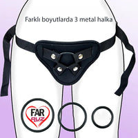 Ayarlı Dildo ve Vibratör Uyumlu Giyilebilir Kemer - FA-006K