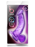 B Yours Sweet’n Hard 8 Eğik Jel Penis 14.5 cm Mor - T330408