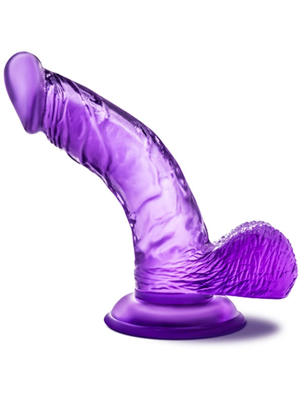 B Yours Sweet’n Hard 8 Eğik Jel Penis 16,51 cm Mor - T330408