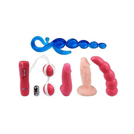 5'li Anal Vajinal Titreşimli 5'li Vibratör Seti - Love Kits - B1042