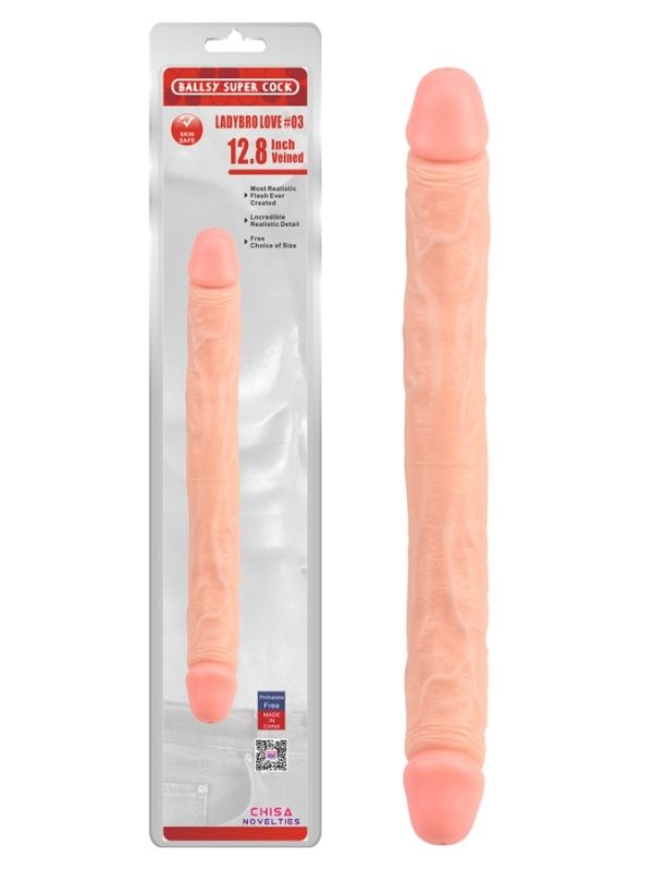 Ballsy Super Cock Ladybro Love Çift Taraflı Dildo - C-CH7813
