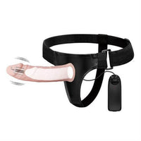 %10 İndirim – 15,5 cm İçi Boş Belden Bağlamalı Titreşimli Protez Penis Vibratör - CA-B1211