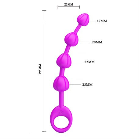 Beeds Boğumlu Anal Sıralı Toplar Plug Tıkaç Açıcı Anal Alıştırıcı - B1143