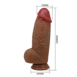 Belden Bağlamalı 22 cm Gerçekçi Kalın Dildo Penis - Achille - BDM1447B