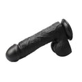 Belden Bağlamalı 24 cm Dev Boy Realistik Vantuzlu Zenci Dildo Penis - PX047SB