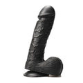 Belden Bağlamalı 24 cm Dev Boy Realistik Vantuzlu Zenci Dildo Penis - PX047SB