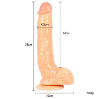 Belden Bau011flamalu0131 25 cm Realistik Vantuzlu Dildo Penis - BDM1818B