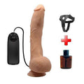 Belden Bau011flamalu0131 27 cm Titreu015fimli Ger&ccedil;ek&ccedil;i Kalu0131n Dildo Penis - Jack - BDM1251B