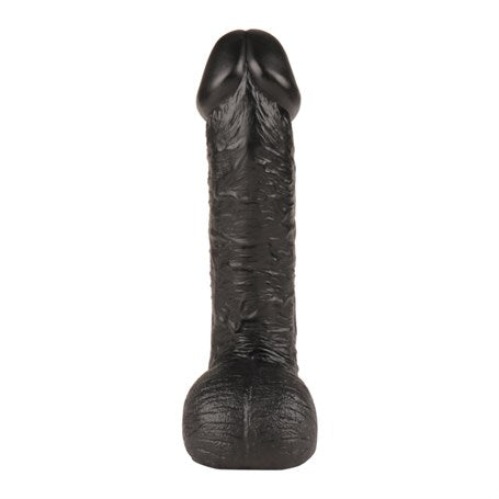 Belden Bağlamalı 27,5 cm Dev Boy Realistik Vantuzlu Zenci Dildo Penis - CA-PX046SB