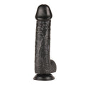 Belden Bağlamalı 27,5 cm Dev Boy Realistik Vantuzlu Zenci Dildo Penis - CA-PX046SB