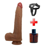 Belden Bağlamalı 28 cm Gerçekçi Uzun Dildo Penis - Adley - BDM1448B