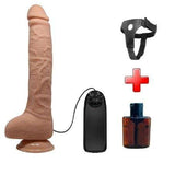 Belden Bau011flamalu0131 28 cm Titreu015fimli Ger&ccedil;ek&ccedil;i Kalu0131n Dildo Penis - Dick - BDM1249B