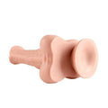 Belden Bağlamalı 33 cm Et Dokulu Gerçekçi Çift Katmanlı Sünnetsiz Silikon Penis - Horse Power 2 - BDM1582B