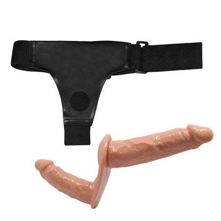 Belden Bağlamalı Çift Taraflı İçi Dolu Strapon Penis - CA-BDM2277