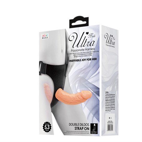 Belden Bağlamalı Çift Taraflı İçi Dolu Strapon Penis - BDM2277