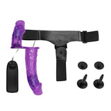 Belden Bağlamalı Çift Taraflı Titreşimli Strapon Dildo - CA-BDM2260