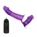 Belden Bağlamalı Çift Taraflı Titreşimli Strapon Dildo - BDM2260