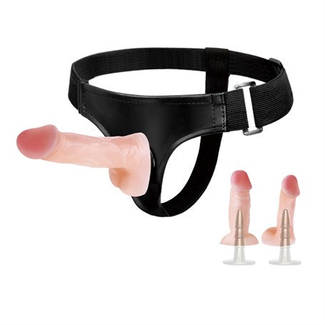 Belden Bağlamalı İçi Dolu Çift Strapon Penis - BDM2034