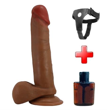 Belden Bağlamalı USB'den Şarjlı 21 cm İleri Geri & Rotasyon Hareketli Titreşimli  Gerçekçi Vantuzlu Melez Penis - Abel - BDM1457B