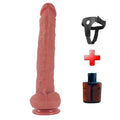Belden Bağlamalı Yeni Nesil Büyük Boy 28,9 cm Realistik Dildo Penis - BDM1291B