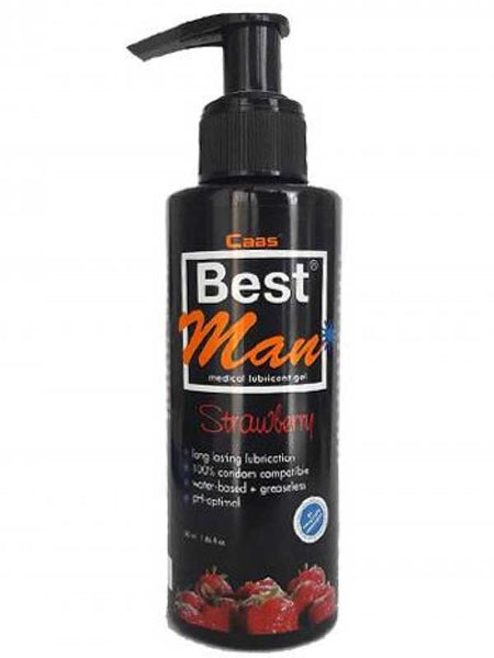 %10 İndirim – Best Man 150ML. Büyük Boy Çilekli Lubricant Jel - CA-C-1537S