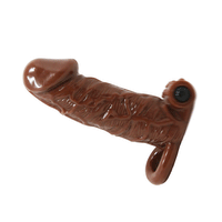 6,5 cm Uzatmalı Titreşimli Damarlı Penis Kılıfı - BDM1611