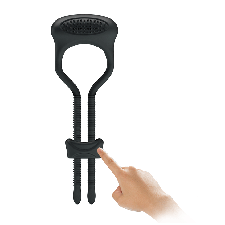 Titreşimli Penis Sıkıcı Halkası Prostat Kelepçe Yüzüğü - B1181