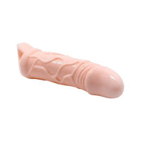 %10 İndirimli - 3 cm Dolgulu Penis Kılıfı Uzatmalı Prezervatif Dildo - CA-B1188