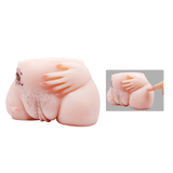 2 işlevli Ses Özellikli Vibratör Realistik Kalça Suni Anal & Vajina - 9039Q