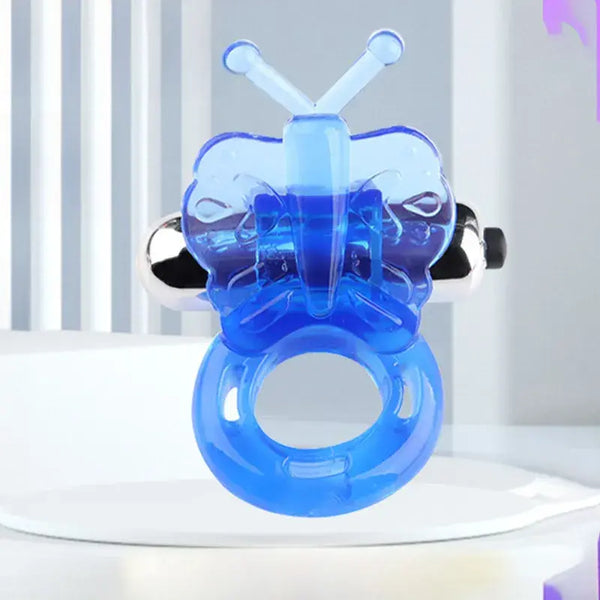 Butterfly Jelly Titreşimli Silikon Kelebek Penis Halkası - FA-PR58
