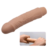 Güçlü Titreşimli 19,5 cm Realistik Vibratör Gerçekci Penis Dildo - BDM1032
