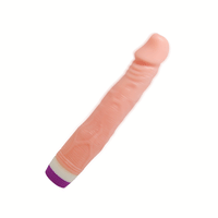 Güçlü Titreşimli 22 cm Realistik Vibratör Gerçekci Penis Dildo - B1060