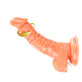 19 cm Belden Bağlamalı Gerçekçi Titreşimli Dildo Vibratör Penis Set - BDM8082B