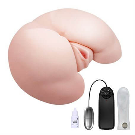 Lifelike 2 İşlevli Isıtmalı & Titreşimli Suni Vajinal ve  Anal Masturbatör - BDM9023