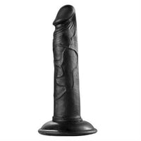 %10 İndirim – 19 cm Realistik Vantuzlu Testissiz Zenci Dildo Penis - CA-BDM019S