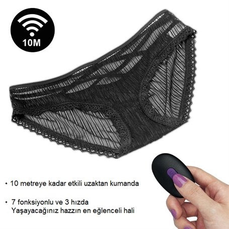 7 Fonksiyonlu Çamaşır İçi Uzaktan Kumandalı Vibratör - LV770201