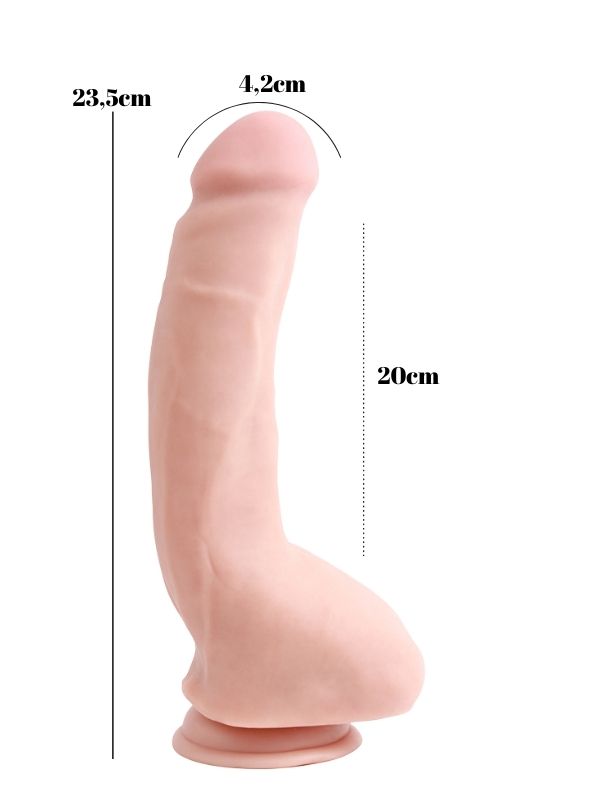 Carnal Pleasure 23.5cm Kıkırdaklı Gerçekçi Dildo - C-CH7806