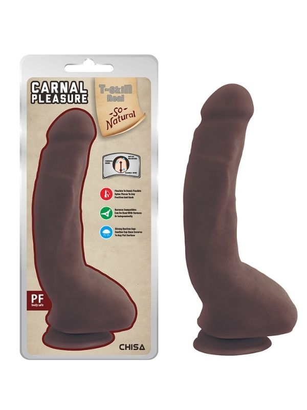 Carnal Pleasure Melez 23.5cm Kıkırdaklı Gerçekçi Dildo - C-CH7809