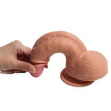 20 cm Et Dokulu Full Realistik Gerçekçi Penis Kalın Dildo - Castiel - U6134